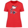 thumbnail image 1 of Bird On Blueberry Branch T-Shirt Women -Image by Shutterstock, Female x-Large, 1 of 2