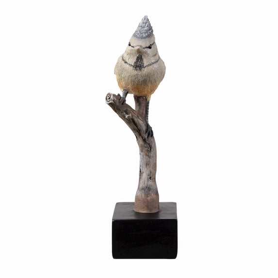 Hi-Line Gift Ltd 53008-E Bird On Branch Home Tabletop Decor Lifelike Resin Bird