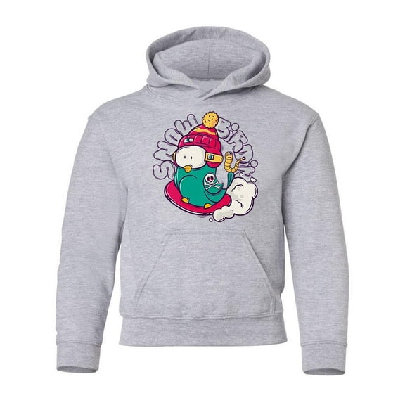 Bird On Snowboard Hoodie Juniors -Image by Shutterstock, Medium