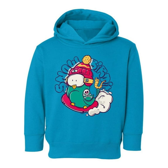 Bird On Snowboard Hoodie Toddler -Image by Shutterstock, 4 Toddler