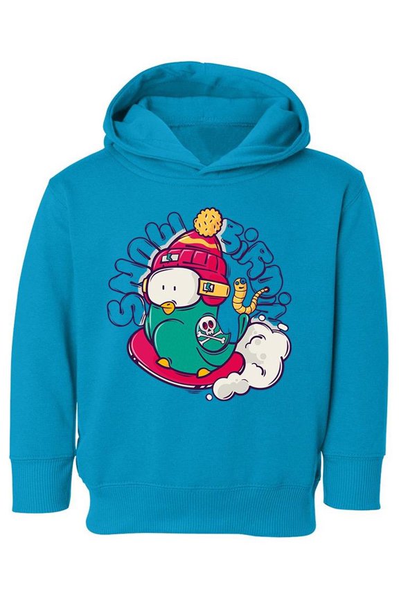 Bird On Snowboard Hoodie Toddler -Image by Shutterstock, 4 Toddler