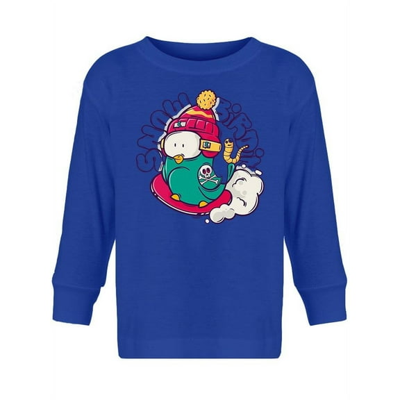 Bird On Snowboard Long Sleeve Toddler -Image by Shutterstock,  2 Toddler