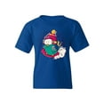 thumbnail image 1 of Bird On Snowboard T-Shirt Juniors -Image by Shutterstock,  x-Large, 1 of 4