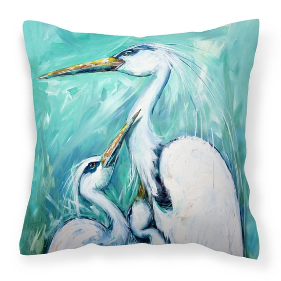 Bird Painting Fabric Decorative Pillow
