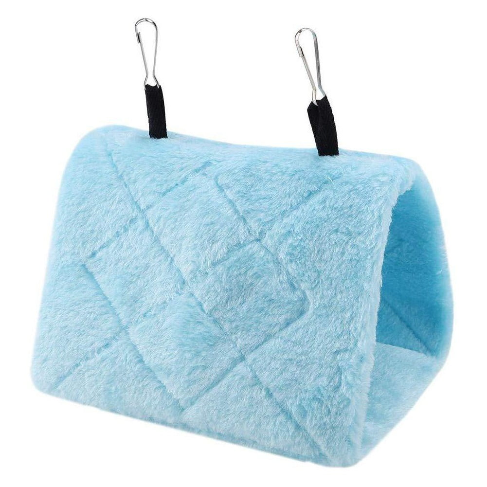 Bird Parrot Bird's Nest Hanging Cave Cage Practical Plush Snuggle Hut Tent Bed