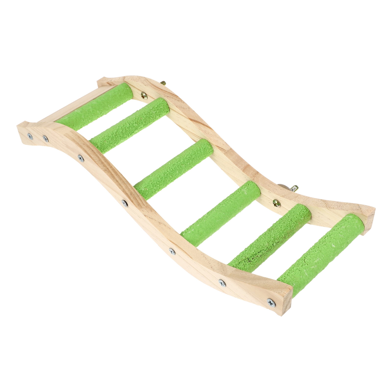 GOOHOCHY Pet Bird Climbing Ladder for Playing Green Synthetic Material ...