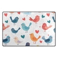 thumbnail image 1 of Bird Pattern Memory Foam Area Rug 31"x20" Non Slip, Absorbent, Fade Proof for Living Room, Bedroom, Office, 1 of 7