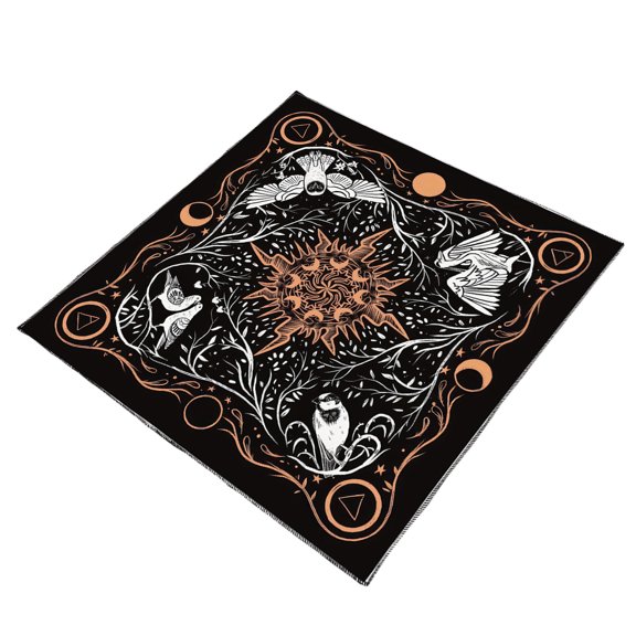 Bird Pattern Tarots Tablecloth Divinations Card Table Cloth Tapestry Astrology Witchcrafts Deck Cloth Decoration