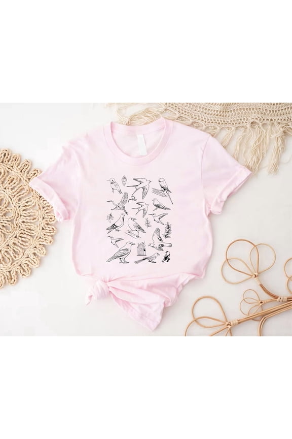 Bird Peace Shirt, Cute Birds T-shirt, Bird Lover Shirt, Bird Nerd Shirt,Nature Lover,Bird Watcher Gift,Bird Lover Gift,Nature Shirt All Size S-5Xl