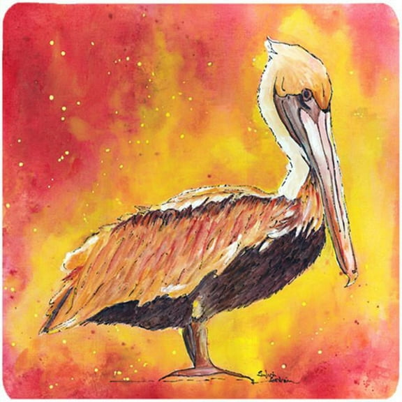 Bird - Pelican Foam Coasters - Set 4