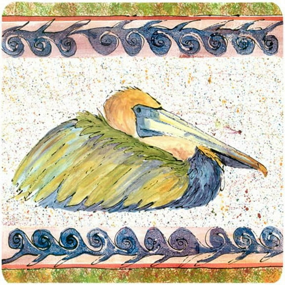 Bird - Pelican Foam Coasters - Set 4