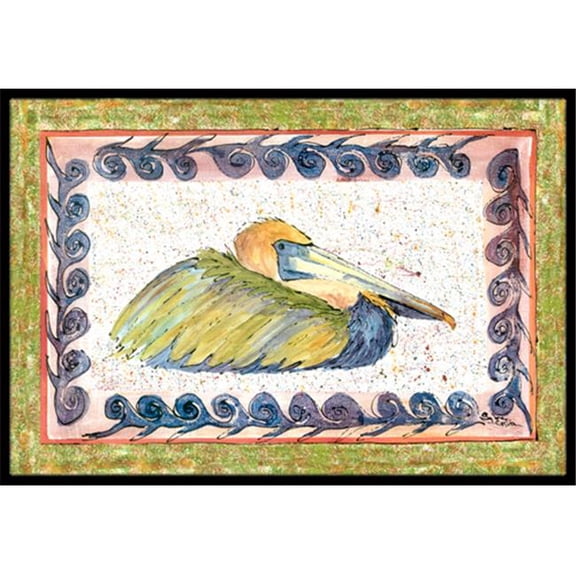 Bird - Pelican Indoor Or Outdoor Mat - 18 x 27 in.