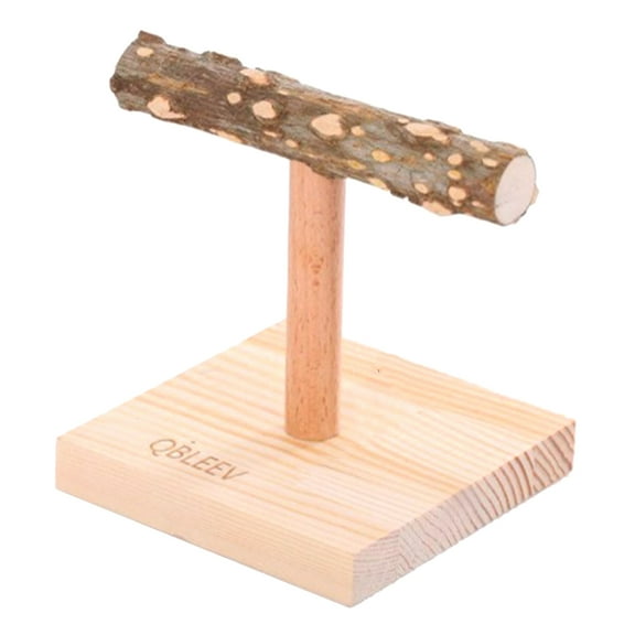 Bird Perch Natural Standing Branches Rod Stand with Base Pet Birds Table Top Snuggle