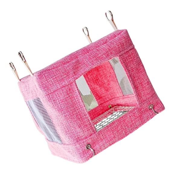 Bird Perch Nest Tent Stand for Parrots Conure Budgies Swing Breathable Hammock for Small to Large Parrots Toy