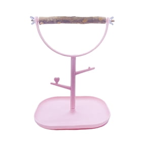 Bird Perch Stand Platform With Easy to Clean Tray For Indoor Parrots Training