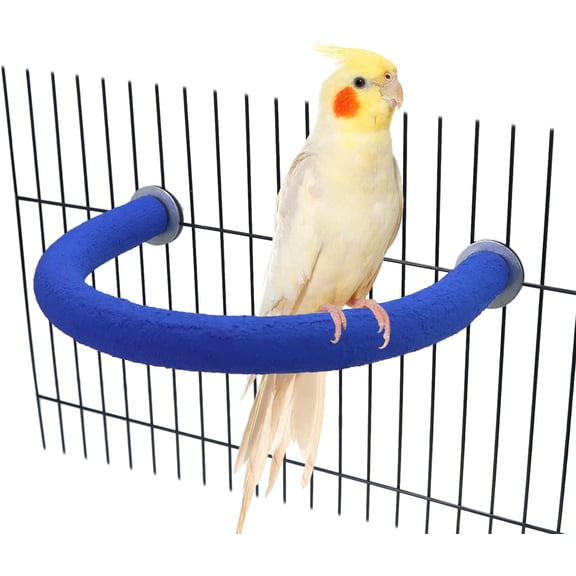 Bird Perches Bird Cage Sand Perch Stand for Budgies Parakeets Cockatiels Conures (Random Color) (U Shape)