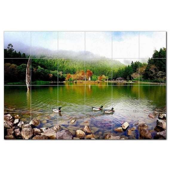 Bird Photo Ceramic Tile Mural Kitchen Backsplash Bathroom Shower, 404110-XL64