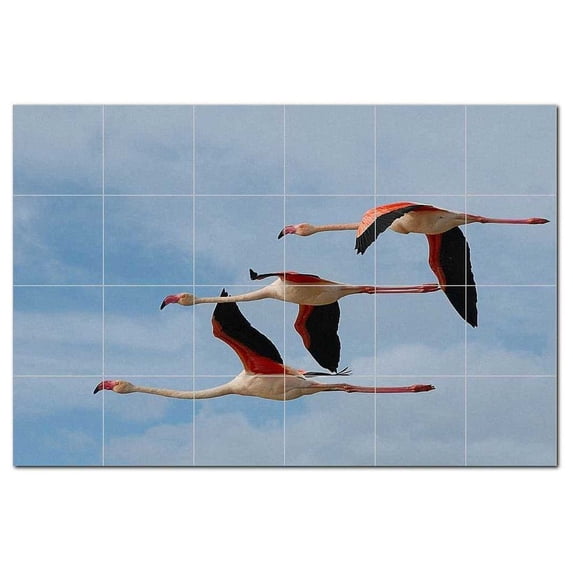 Bird Photo Ceramic Tile Mural Kitchen Backsplash Bathroom Shower, 404120-XL64