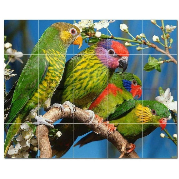 Bird Picture Ceramic Tile Mural Kitchen Backsplash Bathroom Shower, 404134-L54