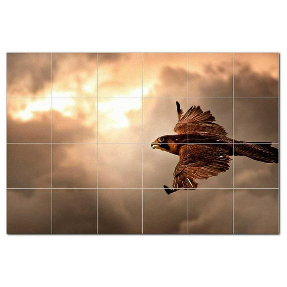 Bird Picture Ceramic Tile Mural Kitchen Backsplash Bathroom Shower, 404162-XL64