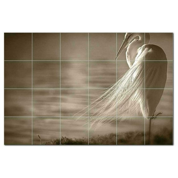 Bird Picture Ceramic Tile Mural Kitchen Backsplash Bathroom Shower, 404169-M64