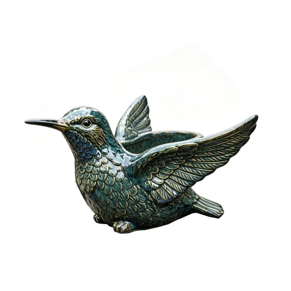 Bird Planter Resin Flower Pot, Decorative Succulent Plant Container, Creative Garden Home Ornament Pot, Artistic Tabletop Plant Display Vase, Nature Style Flower Pot Decoration
