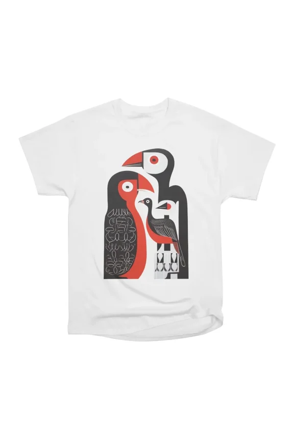 Bird Portrait T-Shirt Tee Gift For Him Merch For Her Apparel For Friend