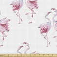 thumbnail image 1 of Ambesonne Bird Print Fabric by the Yard Upholstery, Watercolor Silhouettes, 5 Yards, Pale Pink Pale Mauve, 1 of 4