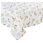 Laura Ashley Bird Print Tablecloth Multi-color Polyester Fabric52 x 52 Square