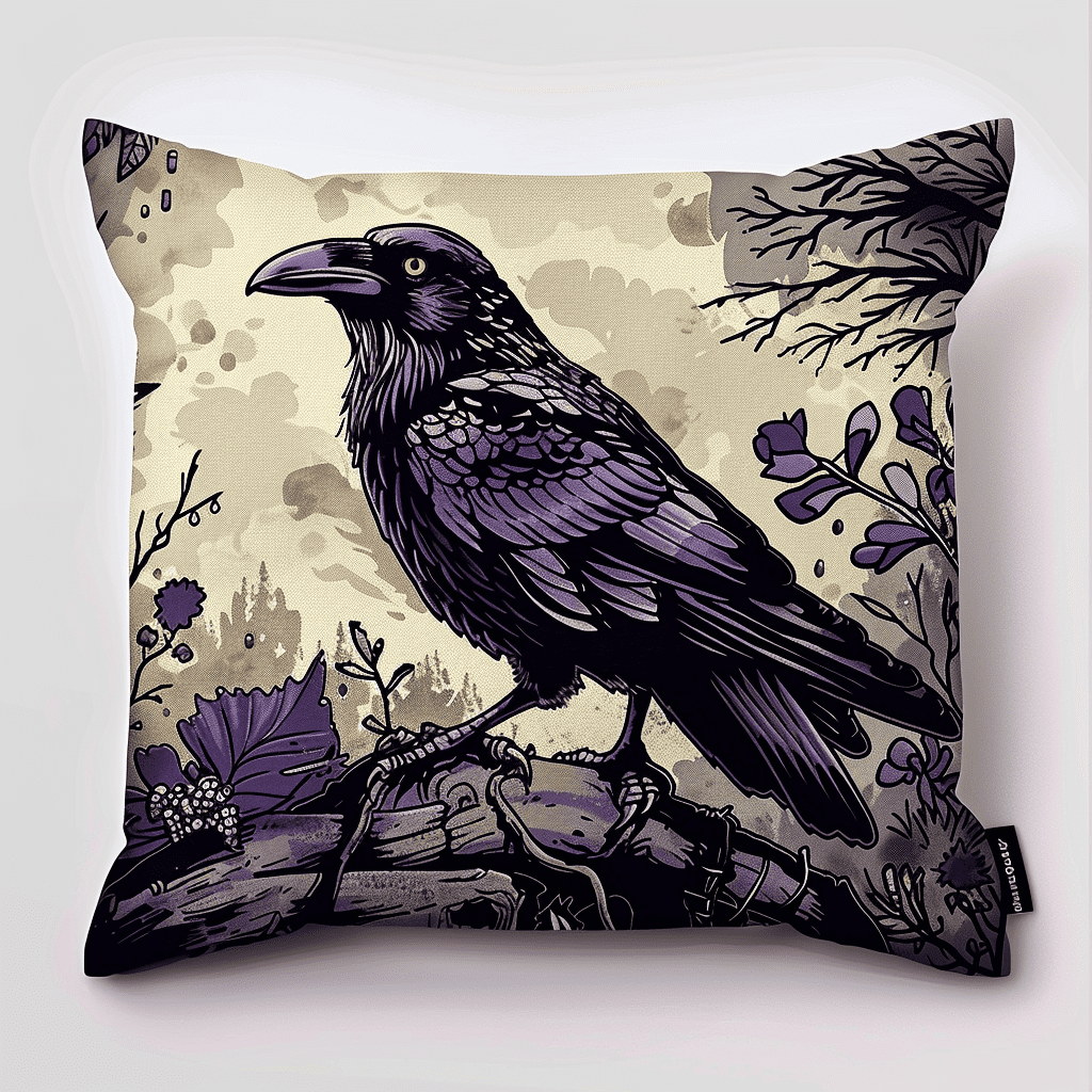 Bird Printed Cross Stitch Pillow Case Kits , 45X45cm , Cross Stitch Kits for Adults (11ct)