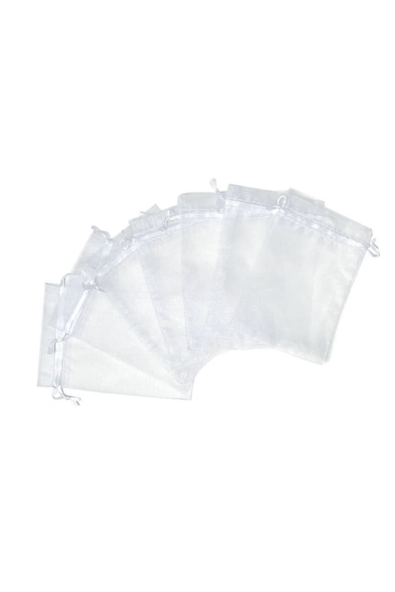 Bird-Proof Fruit Mesh Bags under $5! CQCYD Transparent Mesh Bags, 100PC Solid Color Drawstring Organizer Pouches, Bird-Proof Fruit Protection Nets for Garden Harvest Storage