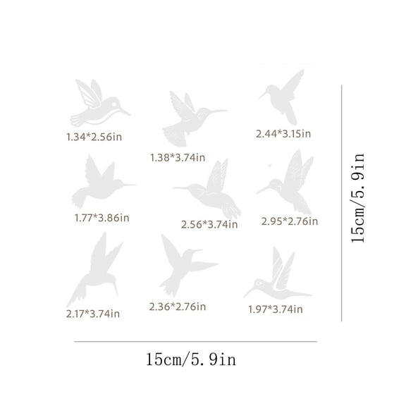 Bird Proof Window Stickers Anti Collision Decals for Glass