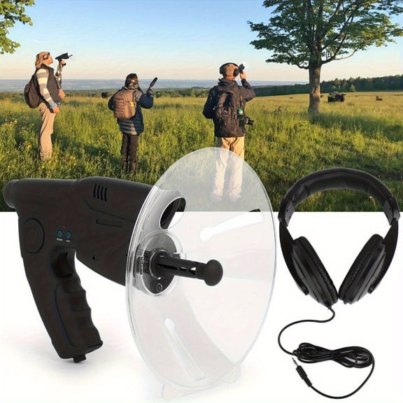 Bird Recording Observing Device, 8X Magnification Monocular Bird Sound Collector, Portable Wildlife Sound Collector for Outdoor Bird Watching, Hunting