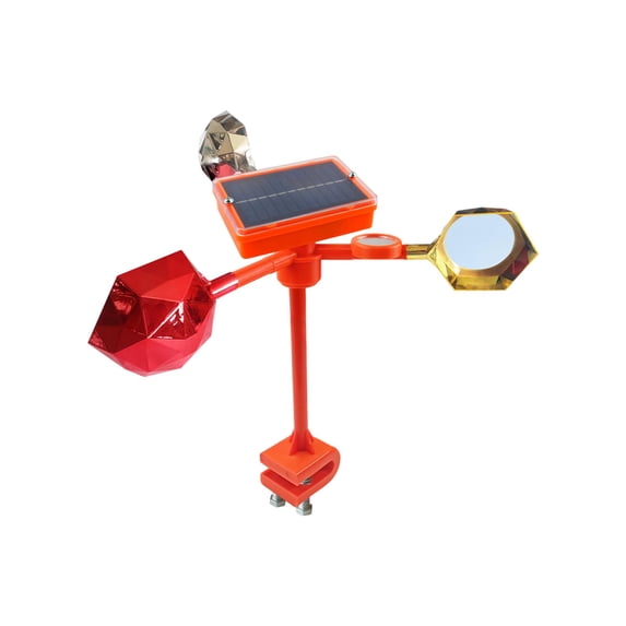 Bird Repeller Adjustable Volume Voice Activated Multifaceted Base Solar ...