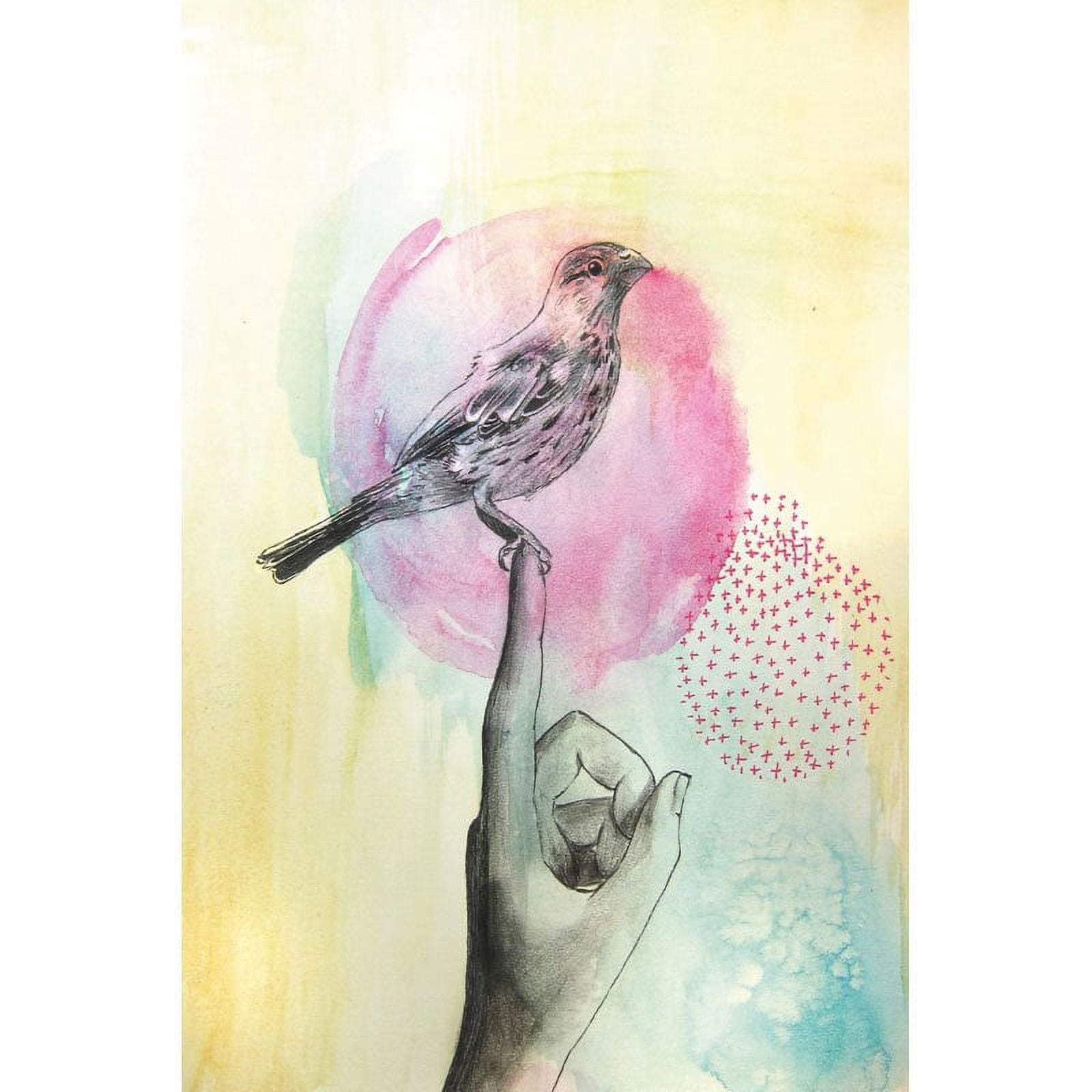"Bird Rest" Painting Print on Wrapped Canvas