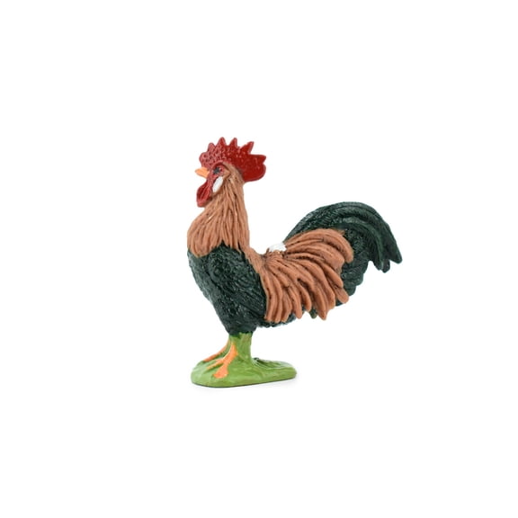 Bird, Rooster, Cock, Chicken, Museum Quality, Hand Painted, Rubber, Realistic Toy Figure, Model, Replica, Kids, Educational, Gift, 2 1/2" CH341 BB134