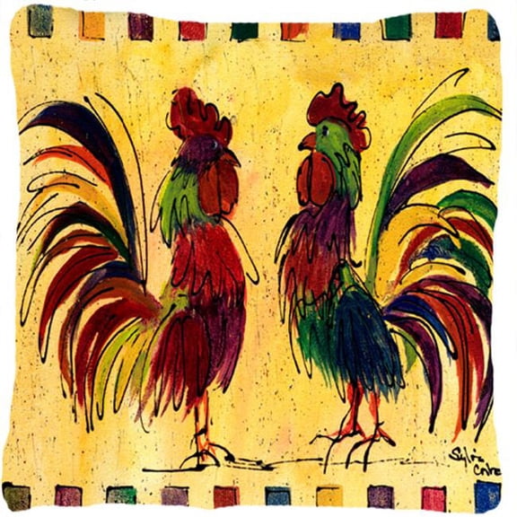 Bird - Rooster Decorative Fabric Pillow