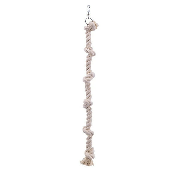 Bird Rope Ladder with Knots Only Bungee Chew Toy for Climbing 15.74in in Length