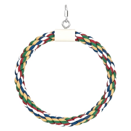 Bird Rope Perch Stand Perches Parrot Swing for Parakeet Cockatiels Cockatoos 15cm
