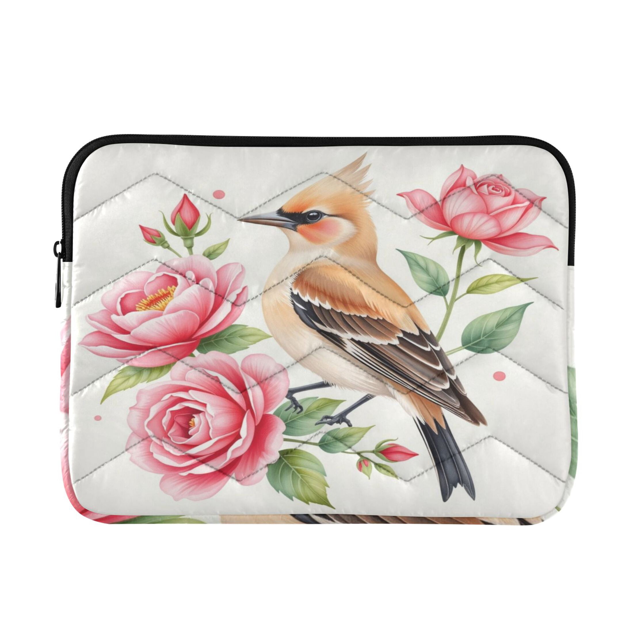 Computer Tech Backpacks Bird Rose Printed Laptop Sleeve 13-14 Inch Computer Bag & Laptop Case ...