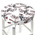 thumbnail image 1 of Bird Round Bar Stool Seat Covers, Elastic Round Chair Cover Stool Seat Slipcover Bar Stool Cushions Round Pad for 12-14 inch, 1 of 5