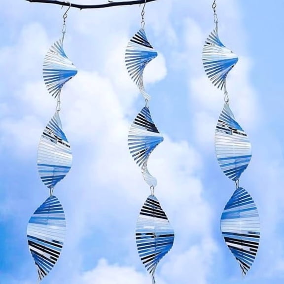 Bird Scare Devices Highly Reflective 3D Bird Reflectors, Shiny Bird Deterrents for Outside , Wind Spinners Outdoor Garden Decoy to Keep Birds, Woodpeckers Away from House, Outdoor