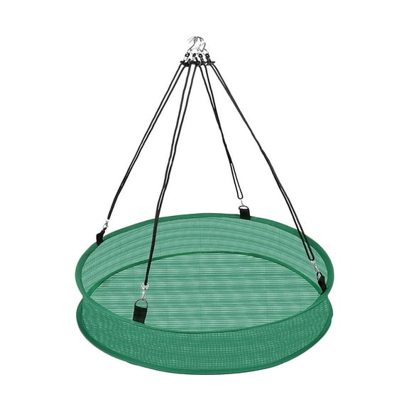 Bird Catcher Trays â 20" Diameter x 4" High, Green Spill Guard Platform for Bird Feeders, Outdoor Feeder Accessory