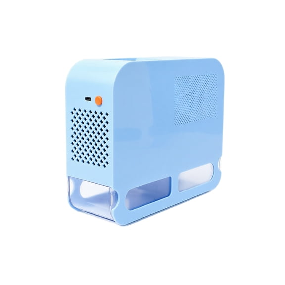 Bird Seed Husk Blower, USB Powered Parrot Feed Chaff Separator, Ventilated Plastic Housing, 1 Set, Blue