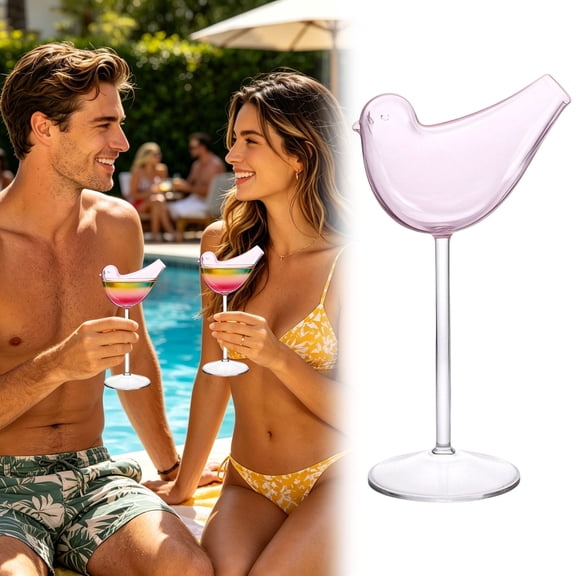 Bird Shape Glass Bird Bam Glasses 150Ml Bird Bam Glasses Unique Glasses for Champagne Mixed Drinks Party Wedding and Home
