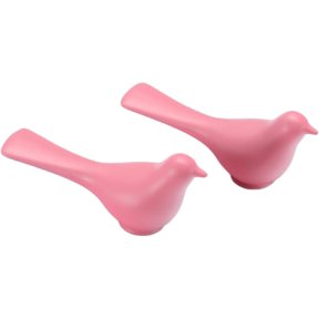 Bird-Shaped Cabinet Knobs, 2 Pack, Zinc Alloy, 30 x 64 mm