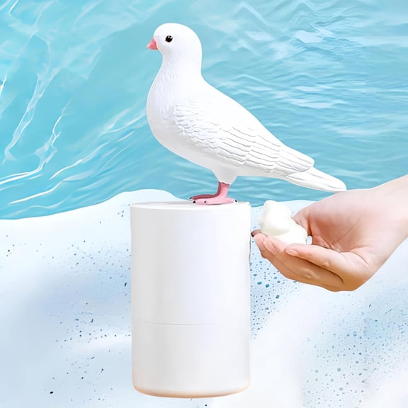 Bird Shaped Foam Soap Dispenser Automatic Touchless Battery Powered Hand Washer White