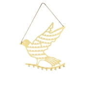 Bird Shaped Wall Mount Jewelry Organizer, Decorative Metal Display Rack for Necklaces and Earrings, Space Saving Vanity Storage, Chic Bedroom or Bathroom Decor, Great Gift for Fashion Lovers