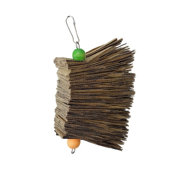 Bird Shredding Toy Hanging Chew Activity for Small Parrots Budgies Conures Cage Enrichment and Play,B-16cm