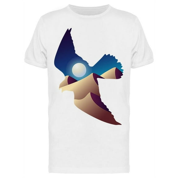 Bird Silhouette With Landscape T-Shirt Men -Image by Shutterstock, Male Small